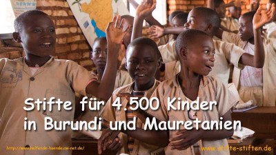 Stifte für Burundi und Mauretanien