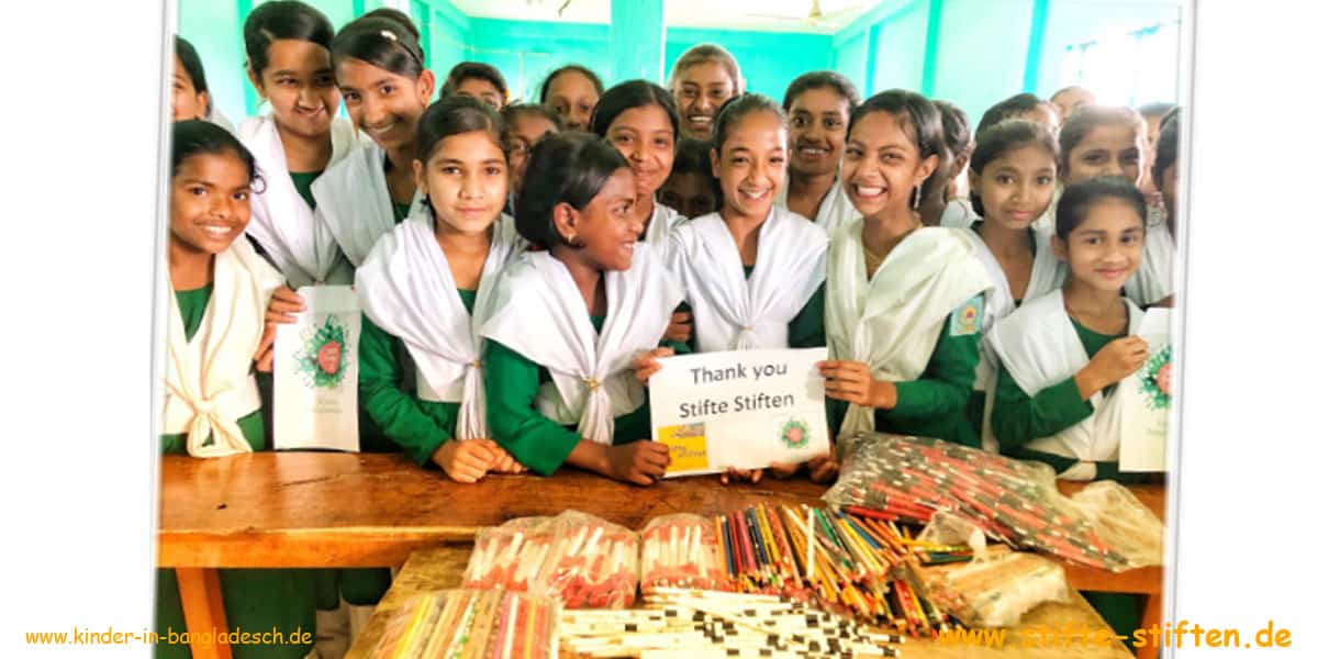 Stifte für Kinder in Bangladesch